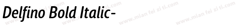 Delfino Bold Italic字体转换
